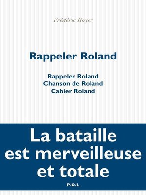cover image of Rappeler Roland